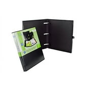 UniKeep 3 Ring Binder - Black - Case View Binder - 1.0 Inch Spine - With Clear Outer Overlay - Box of 20 Binders