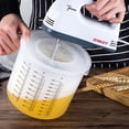 thumbnail image 4 of 2.5l Baking Measuring Cup Transparent Home Scale Mixing Bowl With Lid Kitchen Tools, 4 of 8