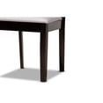 thumbnail image 7 of Baxton Studio Lilly Modern and Contemporary Grey Fabric Upholstered and Dark Brown Finished Wood 5-Piece Dining Set, 7 of 7