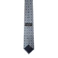 thumbnail image 3 of ROMARIO MANZINI ROYAL BLUE, GREY ON SILVER CONSERVATIVE PRINTED DESIGN Standard Necktie, 3 of 3