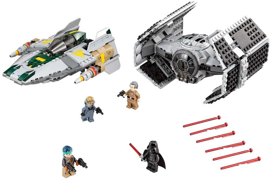 Pre-Owned Vader's Tie Advanced vs A-Wing Starfighter Set LEGO 75150 Star Wars