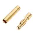 thumbnail image 2 of Ecomeon 4mm Gold Plated Male Female Banana Plug Banana Plug Connectors For RC ESC Battery Accessory,4mm Gold Plated Banana Plug,Gold Plated Banana Plug, 2 of 8