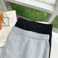 thumbnail image 7 of Zuwimk Girls Wide Leg Sweatpants Drawstring Baggy Loose Kids Solid Athletic Trackpants(Grey,2-3 Years), 7 of 7