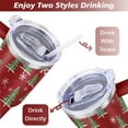 thumbnail image 5 of Merry Christmas 40 Oz Coffee Tumbler with Handle Stainless Steel Winter Snowflake Coffee Travel Mug Modern Cafe Tumblers for Holiday Accessories Birthday Christmas for Mom Wife Teacher Neighbor, 5 of 7