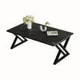 thumbnail image 6 of Coffee Table Living Room Table Centre Table, Faux Marble Rectangular Tea Table With Sturdy Metal Frame, Industrial Wooden Coffee Table For Bedroom Home Office, 6 of 12