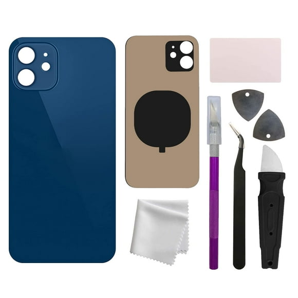 Bluethy Professional Back Glass Housing Battery Back Cover Replacement with Pre-installed Adhesive Tools for iPhone 12 6.1 Inch All Carriers