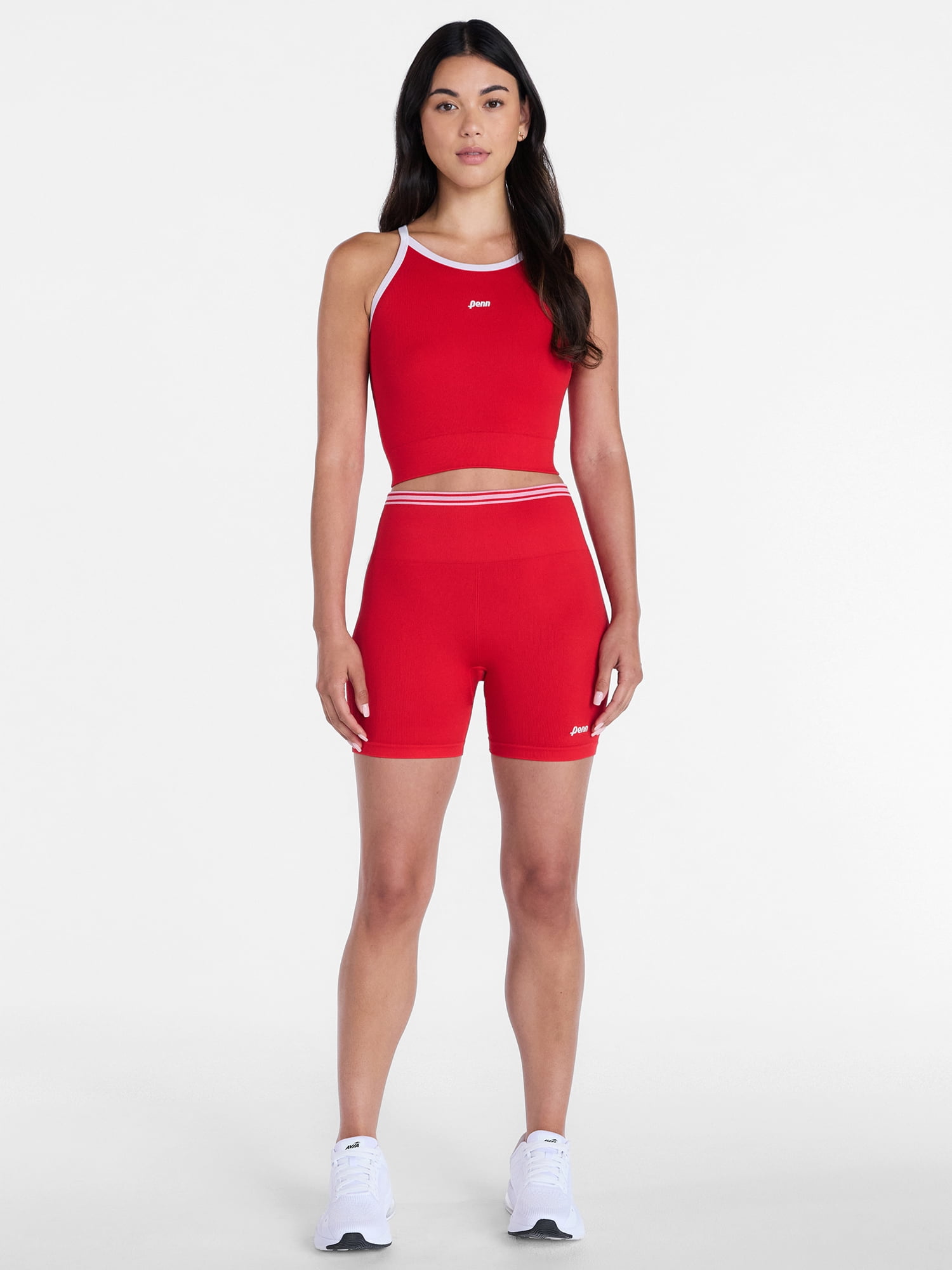 Penn Women's Seamless Racerback Brami & Biker Shorts, 2-Piece Set, Sizes S-XL