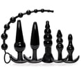 thumbnail image 4 of Sex toy Gift Set bundle of Try-Curious Anal Plug 6 Piece Kit Black And Icon Brands Glass Thins, Spherical Glass plug, 4 of 5
