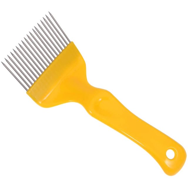 Honey Cutting Discovery Fork Acero inoxidable Honeycomb Apicultura Herramienta 21 Aguja, Color aleatorio BANYUO Electrónica