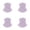 Light Purple 4 PCS, variant on 4 Pack Neck Gaiter Face Covering Gator Mask Bandana Cooling Mask for Outdoor Protection
