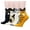 6112-4pairs Cats, variant on Women's Cute Art Cartoon Colorful Casual Crew Cotton Animal Socks