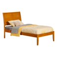 thumbnail image 1 of Atlantic Furniture Lit Simple Plate-Forme de Traîneau en Latte de Caramel, 1 of 4