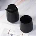 thumbnail image 5 of Ceramic Liquid Soap Dispenser Luxury Small Foam Soap Pump Dispenser Hand Shampoo Bottle Home kitchen Bathroom Accessories Set (TAO-GAO-BLACK4), 5 of 7