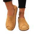 thumbnail image 5 of Solid Round Toe -On Loafers for Women Casual Comfort Walking Shoes, 5 of 9