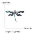 thumbnail image 6 of Fashion Blue Rhinestone Dragonfly Brooch - Classic Enamel Insect Pin, Zinc Alloy, Not Washable - Perfect Fashion Accessory and Gift for Women, 6 of 8