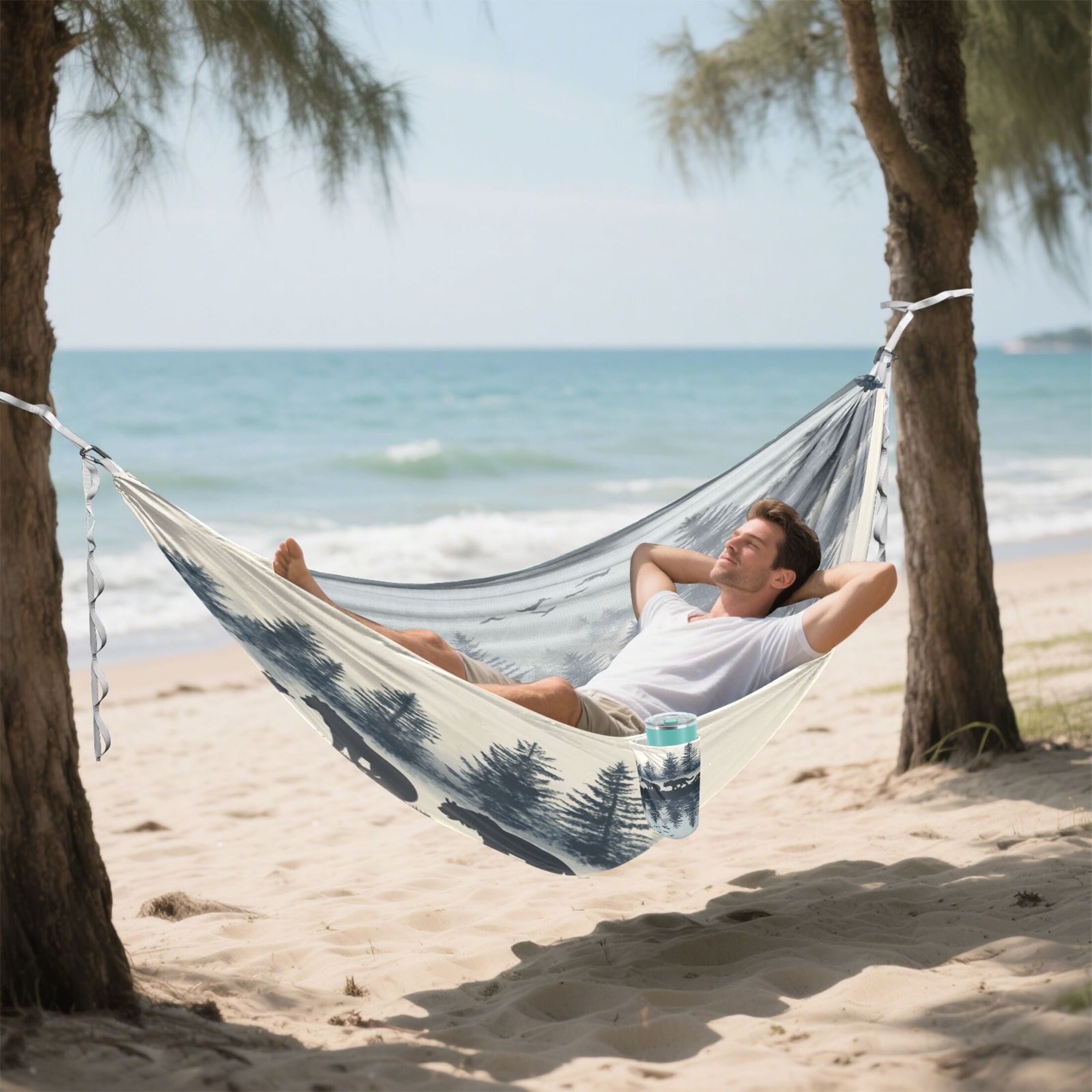 Hammock Camping Hammock Nylon Portable Hammock Travel Camping Hammock Forest Animals