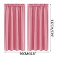 thumbnail image 3 of Begzeat Blackout Curtains for Bedroom，Thermal Insulated 100% Blackout Curtains for Bedroom with Black Liner, Double Layer Full Room Darkening Noise Reducing Grommet Curtain (Pink), 3 of 6