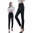 thumbnail image 1 of leggings Negros, Pantalones de Mujer para Usar en Primavera y Verano, Cintura Alta, Elásticos, Tobillos Pequeños, a la Moda, Ceñidos a la Cadera, Adelgazantes, Pantalones Ajustados, 1 of 11