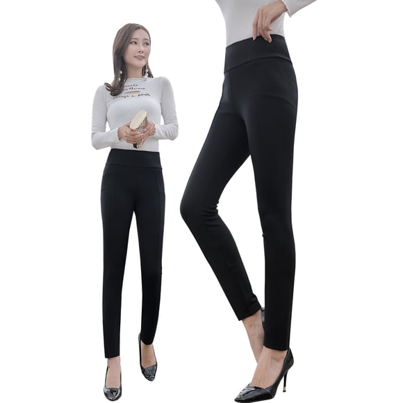leggings Negros, Pantalones de Mujer para Usar en Primavera y Verano, Cintura Alta, Elásticos, Tobillos Pequeños, a la Moda, Ceñidos a la Cadera, Adelgazantes, Pantalones Ajustados