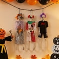 thumbnail image 7 of Halloween Skeleton Decorations 19 Inch Posable Clown Skeleton Spooky Indoor Outdoor Hanging Prop for Haunted House Halloween Party 1 Pack, 7 of 7