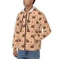 thumbnail image 3 of Honeii Turkey And Autumn Leaves Print Hoodies for Men, Pullover & Full Zip, Breathable Zip up Hoodie, Sweatshirt-Small, 3 of 5