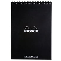 Rhodia Wire-Bound Sketchbook, Dots, 8.25 in x 11.75 in, Black