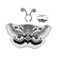 thumbnail image 2 of Disfraz de de polilla para Halloween, accesorios fotográficos para fiestas de disfraces, cumpleaños y festivales. Gris, 2 of 8