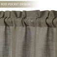 thumbnail image 6 of Coolmee Rustic Farmhouse Linen Blend Crude Window Curtain Valances for Living Room, Brown, 52x15 inch, 6 of 7