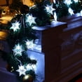 thumbnail image 7 of Snowflakes Curtain Lights, Christmas Snowflakes Lights, 13 ft Snowflake Curtain Night Light, for Christmas, Wedding, Party,Wall, Home Decorations (White), 7 of 7