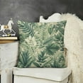 thumbnail image 2 of Green Leaves Fern Throw Pillow Covers Spring Summer Botanical Foliage Decorative Throw Pillow Cases Linen for Sofa Garden Couch Home Decor, 2 of 5