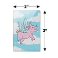 thumbnail image 3 of Flying Pig in the Clouds Rectangle Acrylic Fridge Refrigerator Magnet, 3 of 4