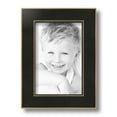 thumbnail image 2 of ArtToFrames 6" x 9" Honors Black with Gold Picture Frame, 6x9 inch Black Wood Poster Frame (WOM-5158),  Pack, 2 of 7