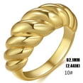 thumbnail image 3 of Anillos para mujer, regalos para mujer, nuevo anillo roscado para hombre y mujer, anillos de pareja, anillo chapado en oro, anillo de moda., 3 of 4