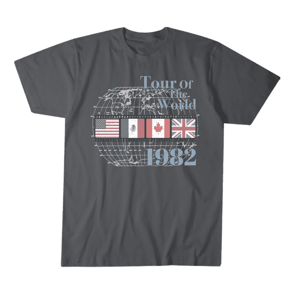 Trust the Universe Graphic Tee Tour of the World, Cotton, Size S-2XL