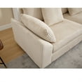 thumbnail image 3 of 146’‘ Oversized Corduroy Modular Sectional Sofa, Comfy Deep 5 Seat Couch, L-Shaped Corner Sectional Couch with 5 Throw Pillow, Large Upholstered Furniture for Living Room, 3 of 7
