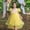 NEW Yellow, variant on Dresses for Girls Fancy Spring Party Colorful Train Gown Birthday Party Size Sun Dress