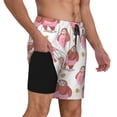 thumbnail image 3 of Daiia Sloth with Donuts1 Mens Swim Trunks Swim Shorts Quick Dry Swim Shorts with Mesh Lining Pockets-3X-Large, 3 of 9