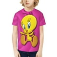 thumbnail image 5 of Looney Tunes Tweety Boys Girls T-Shirt 3d Print Graphic Short Sleeve Tee Shirt Tops For Kids Teens, 5 of 7