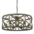 thumbnail image 5 of Golden Lighting Alcott 6-light Chandelier in Antique Black Iron, 5 of 6