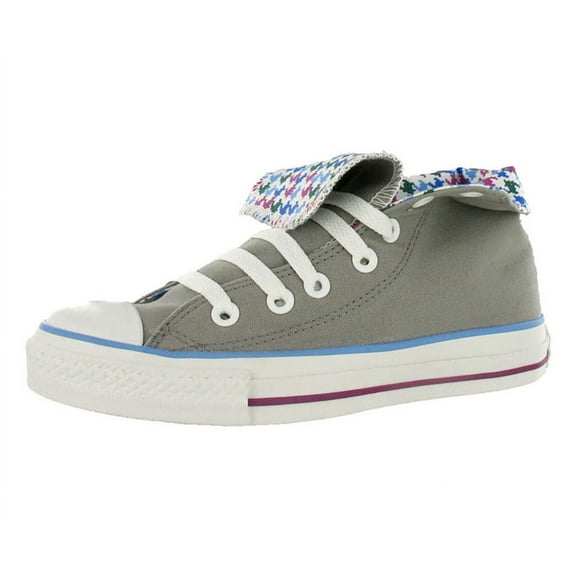 Converse All Star Chuck Taylor Roll Down Hi Unisex Shoes Size 6, Color: Grey/Violet/Multi