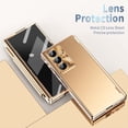thumbnail image 3 of Dteck Case for Samsung Galaxy Z Fold 7 2025,4-in-1 Magnetic Hinge Protection Case with Lens Protection, S Pen Holder with Stylus, Built-in Screen Protector for Samsung Z Fold7, Gold, 3 of 7