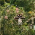 thumbnail image 7 of Pompotops Solar Powered Ground Lights, Solar Lanterns Outdoor Hanging Metal Vintage Lantern Warm White Solar Lights Lamp Waterproof Design For Garden Patio Yard Tree Decoration, bronze color, 7 of 7