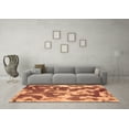 thumbnail image 3 of Ahgly Company Indoor Square Abstract Brown Modern Area Rugs, 6' Square, 3 of 4