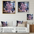 thumbnail image 4 of Designart "Harmonious Organics I" Violets Floater Framed Wall Art Prints, 4 of 5