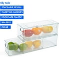 thumbnail image 7 of Tidy Tools Clear Refrigerator Organizer Bins For Pantry Organization and Food Storage, Stackable Plastic Storage Bins With Pull-Out Drawer – Kitchen and Pantry Storage Containers, 2 Pack, 7 of 7