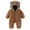 Brown, variant on REDARER Baby Bear Jumpsuit Outfit with Fold Over Mittens Footies Girls Boys Winter Hooded Romper Snowsuit,Kids Clothing,Size:6-9 Months