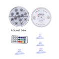 thumbnail image 4 of Luz LED RGB para acuario, pecera, lámpara de decoración subacuática, luz sumergible para piscina, luz de control remoto, 2 uds, 8,5 cm Inevent EL5490-02B, 4 of 6