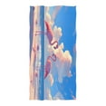 thumbnail image 3 of Ryvnso Summer Flamingo on Beach Oversized Beach Towel Microfiber Bath Blankets Swimming Fitness 37" x 74", 3 of 5