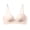 Beige, variant on Women's Seamless Underwire Bra Adjustable Thin Strap Side Gather Lift Support Comfort Bustier for Daily Loungewear Lightweight Workout Casual