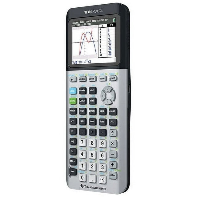 Pre-Owned Texas Instruments TI-84 Plus CE Graphing Calculator, Galaxy Gray, 3-Pack, Rechargeable, High School and College